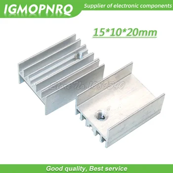 10 шт. белый алюминиевый радиатор 15*10*20 мм на транзисторах TO-220 для транзисторов TO220 IGMOPNRQ