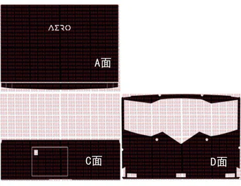 3 шт. Наклейка на кожу, защитная пленка для 2021 Gigabyte AERO 15 OLED 2020 2019