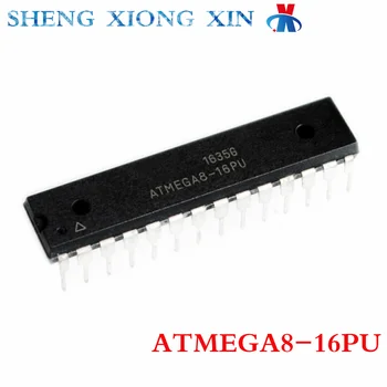 5 шт./лот, 8-битный микроконтроллер ATMEGA8-16PU DIP-28, интегральная схема с микроконтроллером ATMEGA8