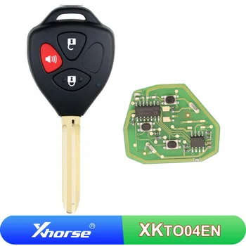 5 шт./лот XKTO04EN Xhorse XK Проводной Дистанционный Ключ VVDI Автомобильный Ключ Плоский 3 Кнопки Универсальный Автомобильный Ключ Для Toyota