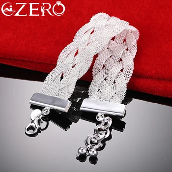 ALIZERO, браслет-цепочка из стерлингового серебра 925 пробы, женский шарм, Свадебная мода, Ювелирные украшения, подарок, Бесплатная доставка