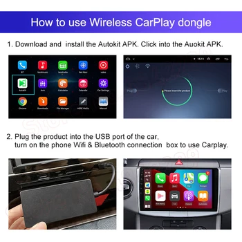 Android Для BMW Benz Audi Toyota Volkswagen Ford Honda Интерфейс к Беспроводному CarPlay USB Dongle Адаптер Активатор Декодер Коробка