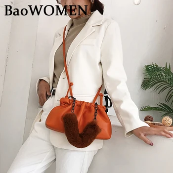 BaoWomen Женские Простые сумки для Пельменей, Дизайнерские модные цепочки в стиле ретро, Женская сумка через плечо, сумка-клатч, кошелек