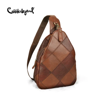 Cobbler Legend Винтажная нагрудная сумка для женщин, кожаная перевязь через плечо, нагрудные пакеты, Простые женские сумки для отдыха
