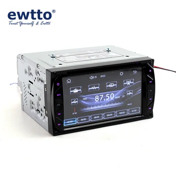 ewtto DDX-D4794BT Автомобильный DVD-плеер с двойным Din экраном, Аудио-Видео, MP3-плеер с диагональю 6,2 дюйма, автомобильный адаптер Bluetooth