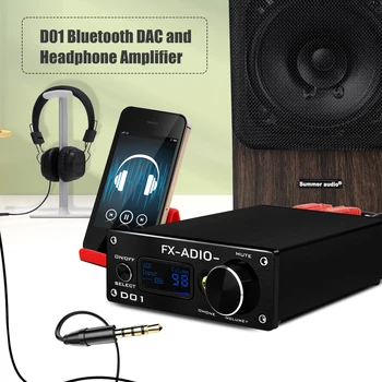 FX AUDIO DAC Усилитель для наушников Mini HiFi Стерео Домашний Аудио ЦАП Конвертер ESS9038Q2M XMOS DSD 521