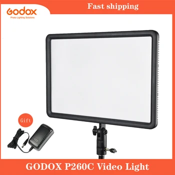 Godox LEDP260C 3300 ~ 5500K светодиодный двухцветный светильник с регулируемой яркостью для студийного Видео, Панель для камеры DV Camcorder + Бесплатный адаптер переменного тока