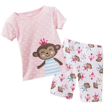 Jumping Beans /комплекты одежды для маленьких девочек, Костюмы с короткими рукавами, Футболки с обезьянкой, Короткие штаны, наряды для девочек, платье