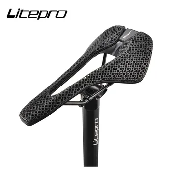 Litepro 3D Печатная структура Улья, Износостойкий Складной Велосипед, Полое гоночное седло, MTB Велосипед, Удобная сотовая подушка