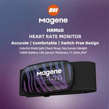 Magene Фитнес HRM60 HRM30 Пульсометр Наружный Измеритель Bluetooth Ant + Приложение Для Велоспорта Спортивный Монитор С Нагрудным ремнем