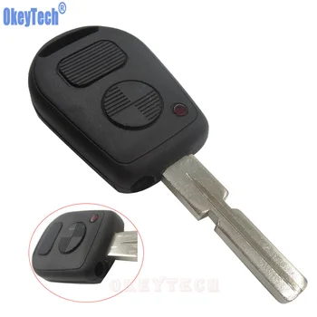 OkeyTech Remote Fob Case Замена Корпуса Ключа Автомобиля 2 Кнопки Чехол для ключей Защитный Брелок для BMW E38 E39 E36 Z3 Автомобильный Стайлинг
