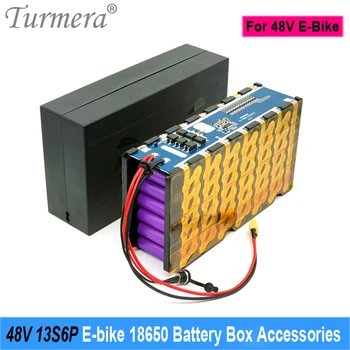 Turmera 48V 52V Батарейный блок для электровелосипеда 13S6P 18650 Держатель со Сварочным никелем 13S 20A BMS для использования с аккумулятором для электровелосипеда или электронного скутера