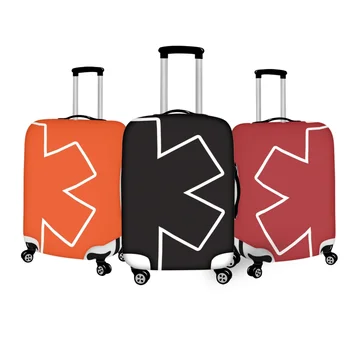 Twoheartsgirl Защитная крышка для багажа на тележке с геометрической печатью, водостойкий чехол для багажника, чехлы для багажа, аксессуары для путешествий