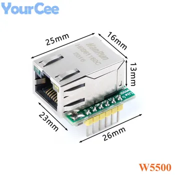 USR-ES1 W5500 Плата Преобразователя SPI в LAN Ethernet Модуль TCP IP 51 STM32 Микроконтроллер WIZ820io RC5 Для Arduino