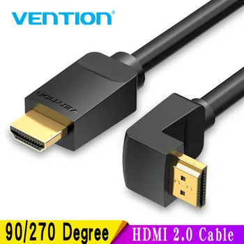 Vention HDMI Кабель 4K HDMI 2.0 Кабель HDMI с Углом Наклона 90/270 Градусов Адаптер для Apple TV PS4 Разветвитель Видео Аудио 90 Градусов HDMI Кабель