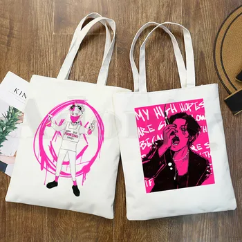 Yungblud Доминик Харрисон, Сумки для покупок с графическим мультяшным принтом, Модная Повседневная сумка-пачка для девочек