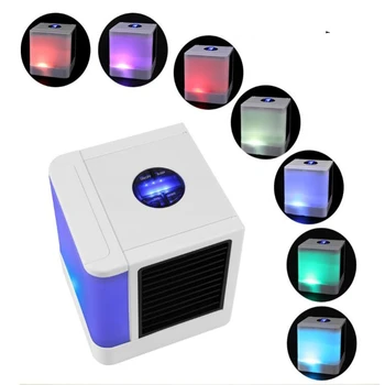 автоматический настольный вентилятор с 7-цветной светодиодной подсветкой