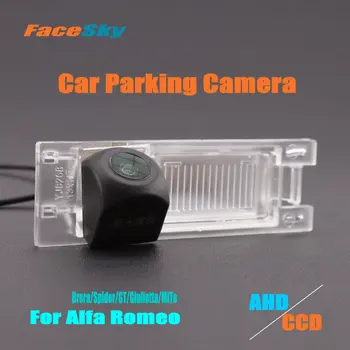 Автомобильная камера FaceSky Для Alfa Romeo Brera/Spider/GT/Giulietta/MiTo, Камера заднего вида, AHD/CCD 1080P, Парковочные Аксессуары