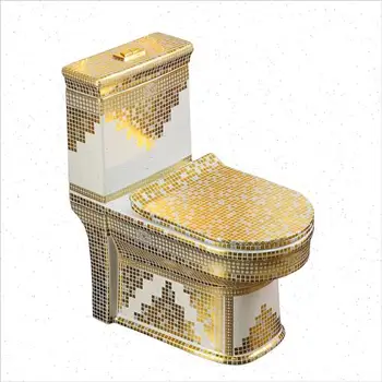 Бытовая помпа Z Золотой Унитаз Керамический Супер-вихревой Унитаз для маленькой квартиры, Дезодорант для сидения В туалете, Цветное сиденье для ванной