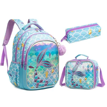 водонепроницаемые детские школьные сумки для девочек Ортопедический рюкзак из искусственной кожи Детская сумка для книг Рюкзак для начальной школы рюкзак mochila