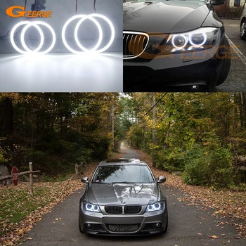 Для BMW 3 серии E91 E90 LCI 2009-2012, ультра яркий SMD светодиодный комплект колец Angel Eyes Halo, Дневной Свет, Аксессуары для укладки автомобилей