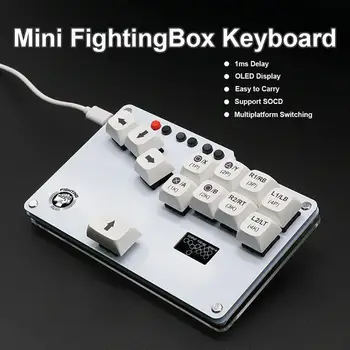 Для FightingBox Hitbox Макет Файтинг Аркадная Игра Клавиатура Файтинг Джойстик Контроллер Для ПК/PS3/PS4/Nintend Switch/Steam Deck