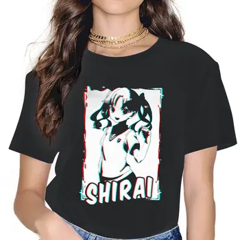 Женская футболка Shirai Essential A Certain Scientific Railgun, Повседневная Футболка С Круглым вырезом и Коротким рукавом, Футболки из 100% Хлопка