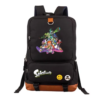 Игровой рюкзак Splatoon из ткани Оксфорд с принтом, модный рюкзак для отдыха, износостойкая дышащая подростковая сумка для путешествий большой емкости