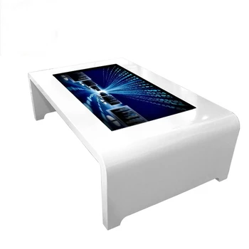 Интерактивный компьютерный столик YQ20 для гостиной с сенсорным экраном smart LED, журнальный столик