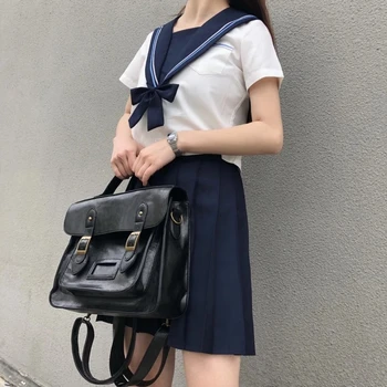 Корейские винтажные женские рюкзаки в элегантном стиле, студенческий рюкзак, многофункциональная женская сумка через плечо, женская школьная сумка, женские сумки-тоут