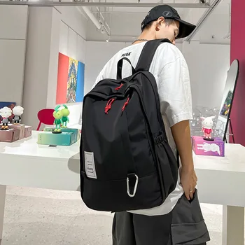 Легкий рюкзак для ноутбука, Мужская и Женская Спортивная дорожная сумка, Цветная блокировка, Повседневный деловой рюкзак для компьютера, школьный ранец