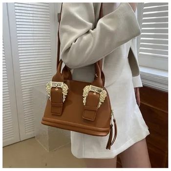Модная простая летняя сумка в стиле Ретро 2023, Женская стильная ручная маленькая квадратная сумка на одно плечо, женский кошелек и сумки