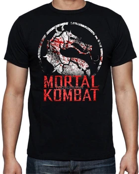 Мужская Самая Продаваемая футболка с коротким рукавом для печатной машины с круглым вырезом, Мужские футболки Mortal Kombat