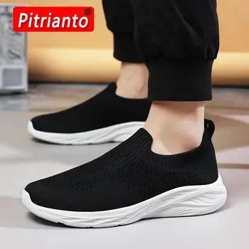 Мужские кроссовки для мужчин, Дышащие сетчатые повседневные мужские кроссовки для бега, легкие теннисные туфли Размера Плюс 48, Zapatos Deportivos