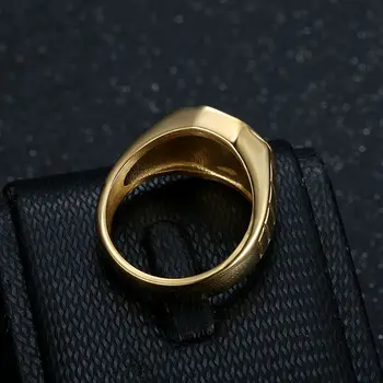 Нержавеющая сталь - Популярный стиль хип-хоп - Мужское кольцо на заказ