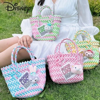 Новая женская сумка Disney, модная высококачественная сумка для овощей ручной работы, популярная милая пляжная сумка для отдыха