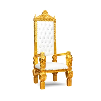Новый дизайн, свадебное мероприятие с высокой спинкой, декоративный королевский трон Королевы