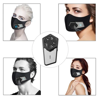 Персональный Умный Электрический Вентилятор для подачи воздуха в маску для лица, 650 мАч, Используется Для Езды на велосипеде, Бега, прополки, занятий спортом на открытом воздухе