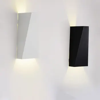 Светодиодный настенный бра светодиодный светильник 10 Вт, алюминиевые прикроватные тумбочки, лампы для чтения, вверх и вниз для ванной комнаты, коридор, поверхностный монтаж