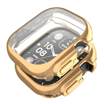 ТПУ Чехол Для Apple Watch Ultra 49 мм TPU Full Wrap Бампер Защитная Пленка Для экрана iWatch Series 8 Ultra Case Аксессуары Для Умных Часов