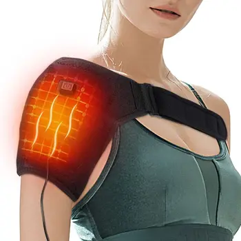 Электротеплотерапия Регулируемый Плечевой бандаж Пояс для поддержки спины при реабилитации вывихнутого плеча Обертывание от боли при травме
